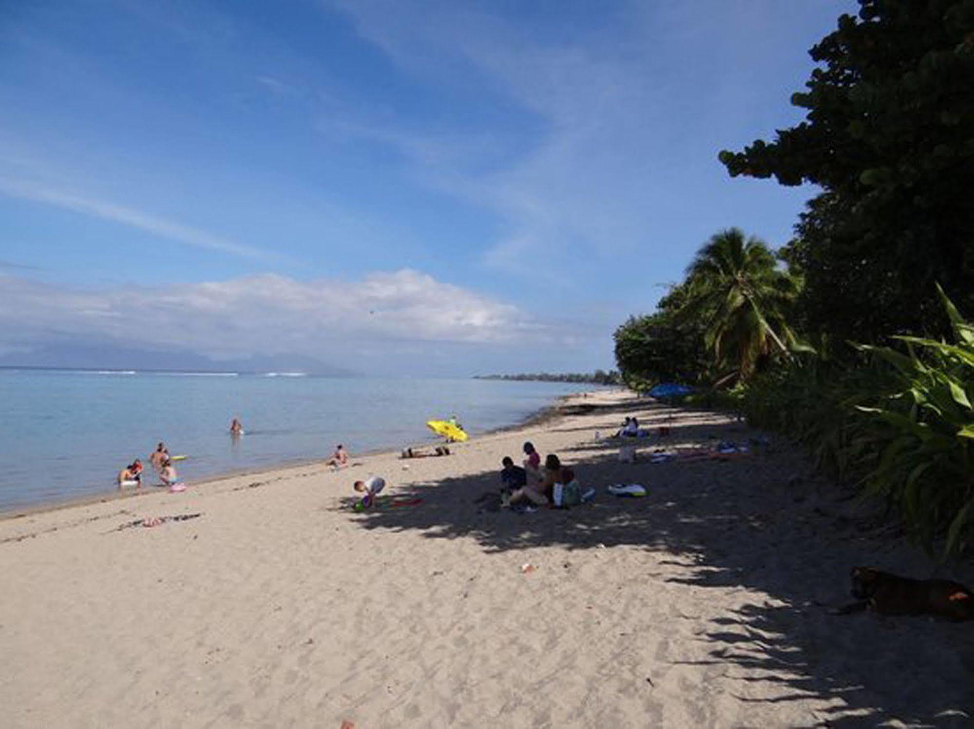 Pension Te Miti - Plage-Beach 200M - Mahana Parc & Vaiava Beach Pk18 - B&B Chambres Ou Dortoir Punaauia  Exteriér fotografie